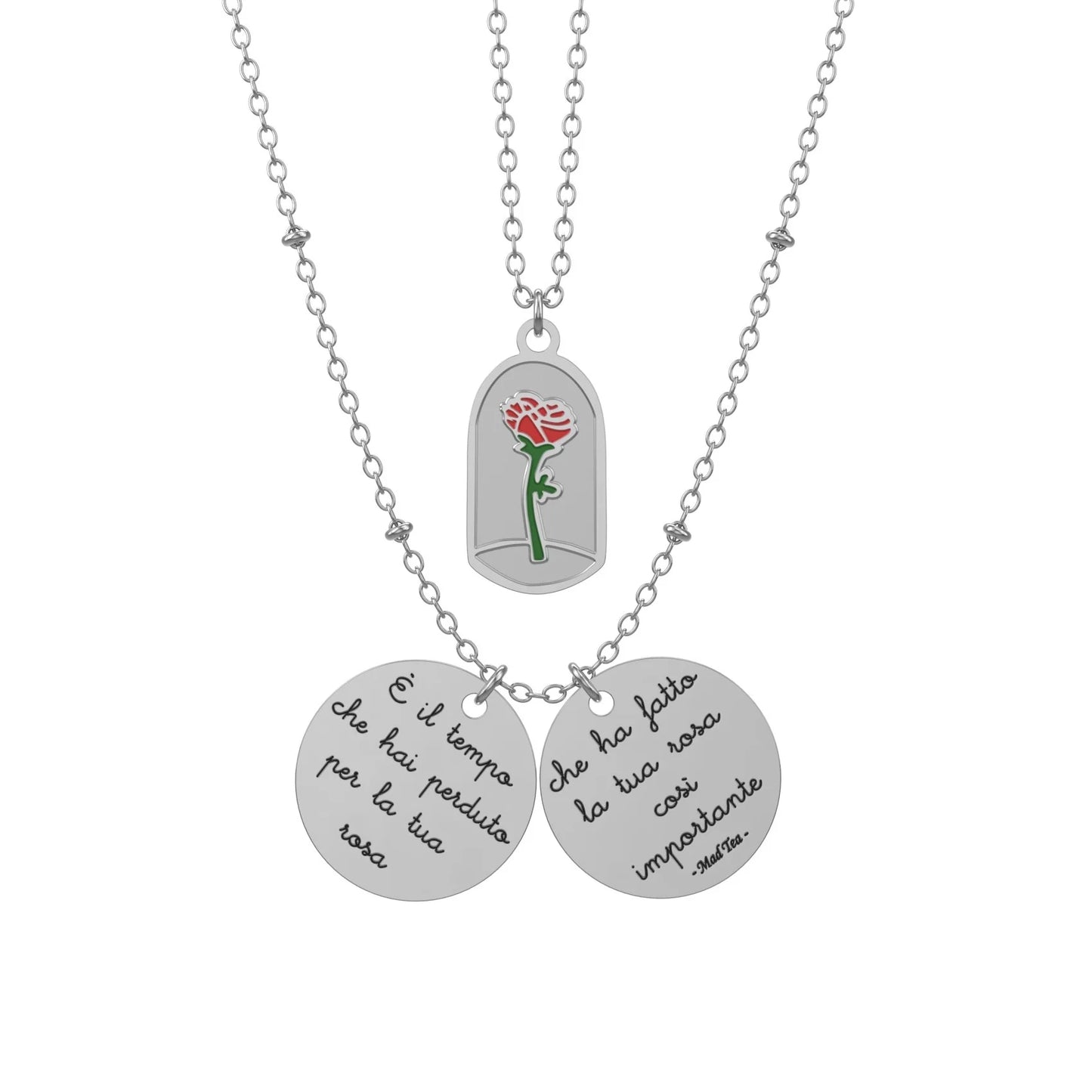 Collier "Rose du Petit Prince"