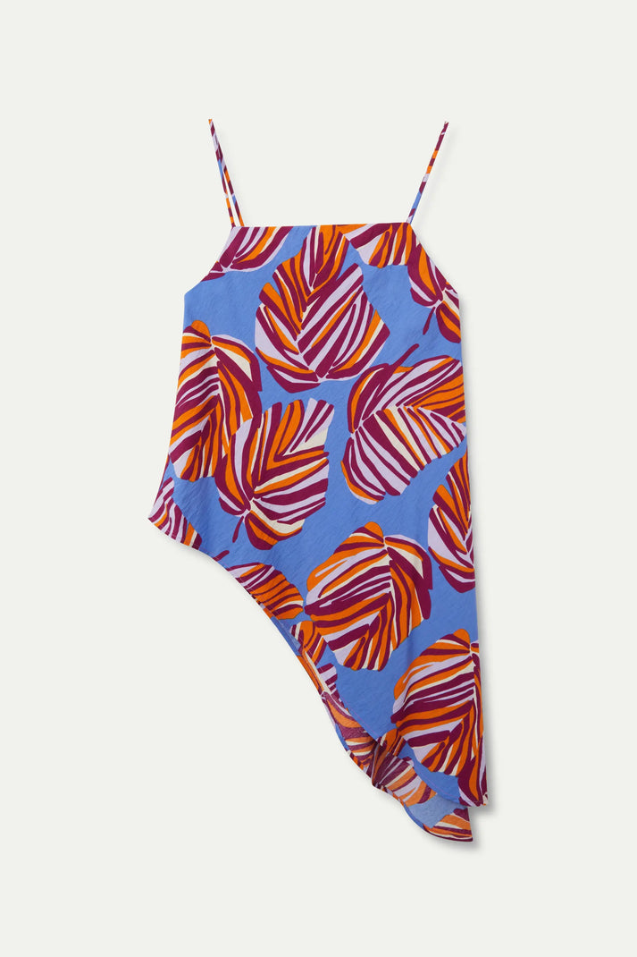 Top con stampa floreale Alocasia