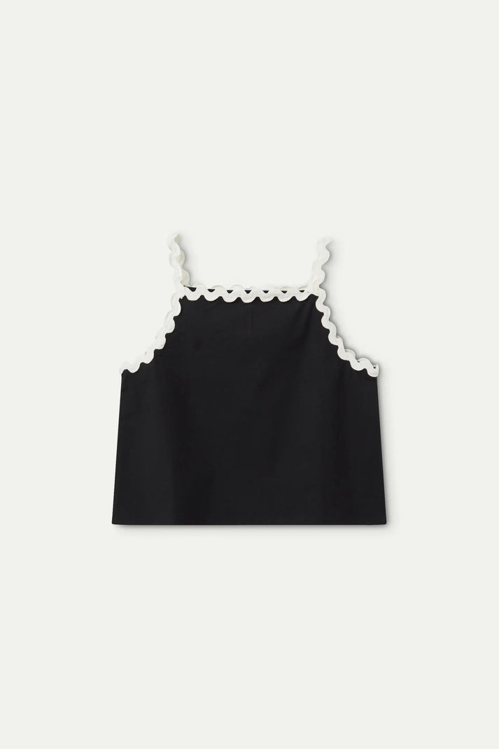 Top con spalline nere "picunela"