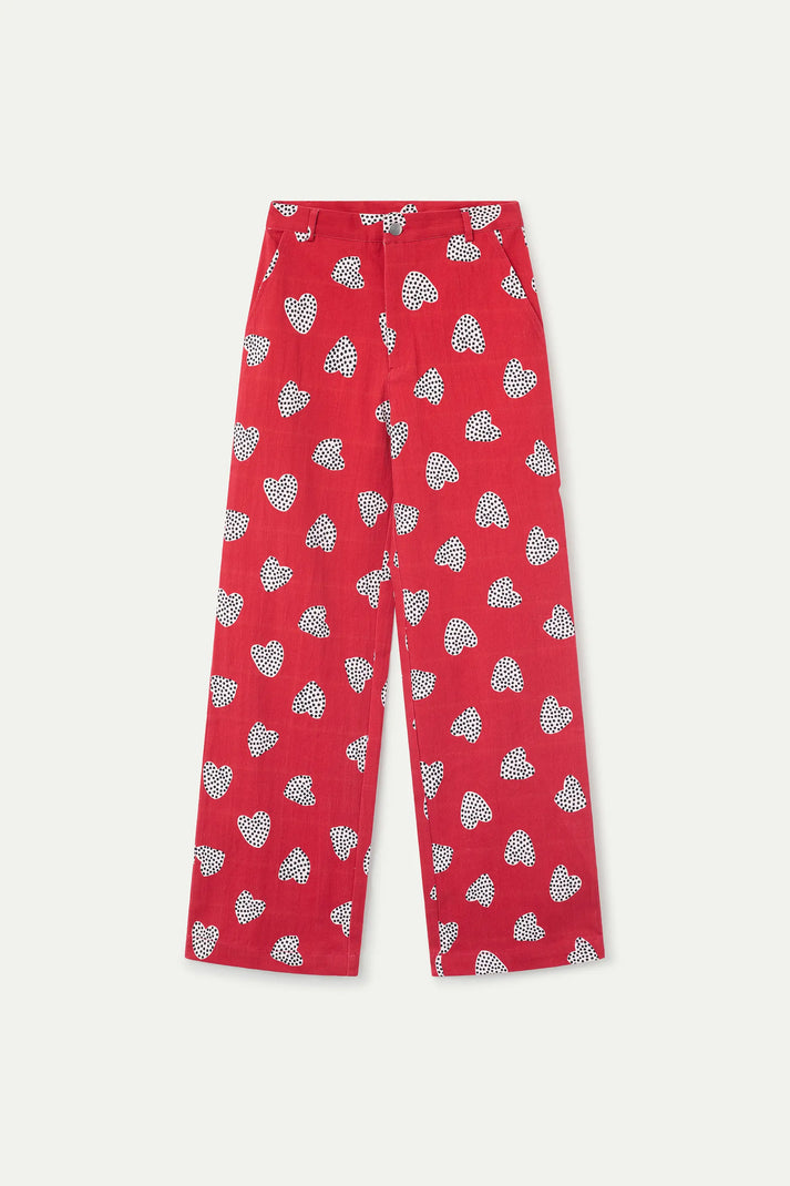 Pantaloni Harmony Red Print