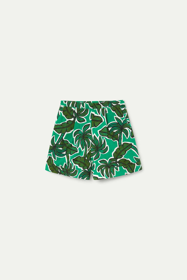 Pantaloncini con stampa di palme