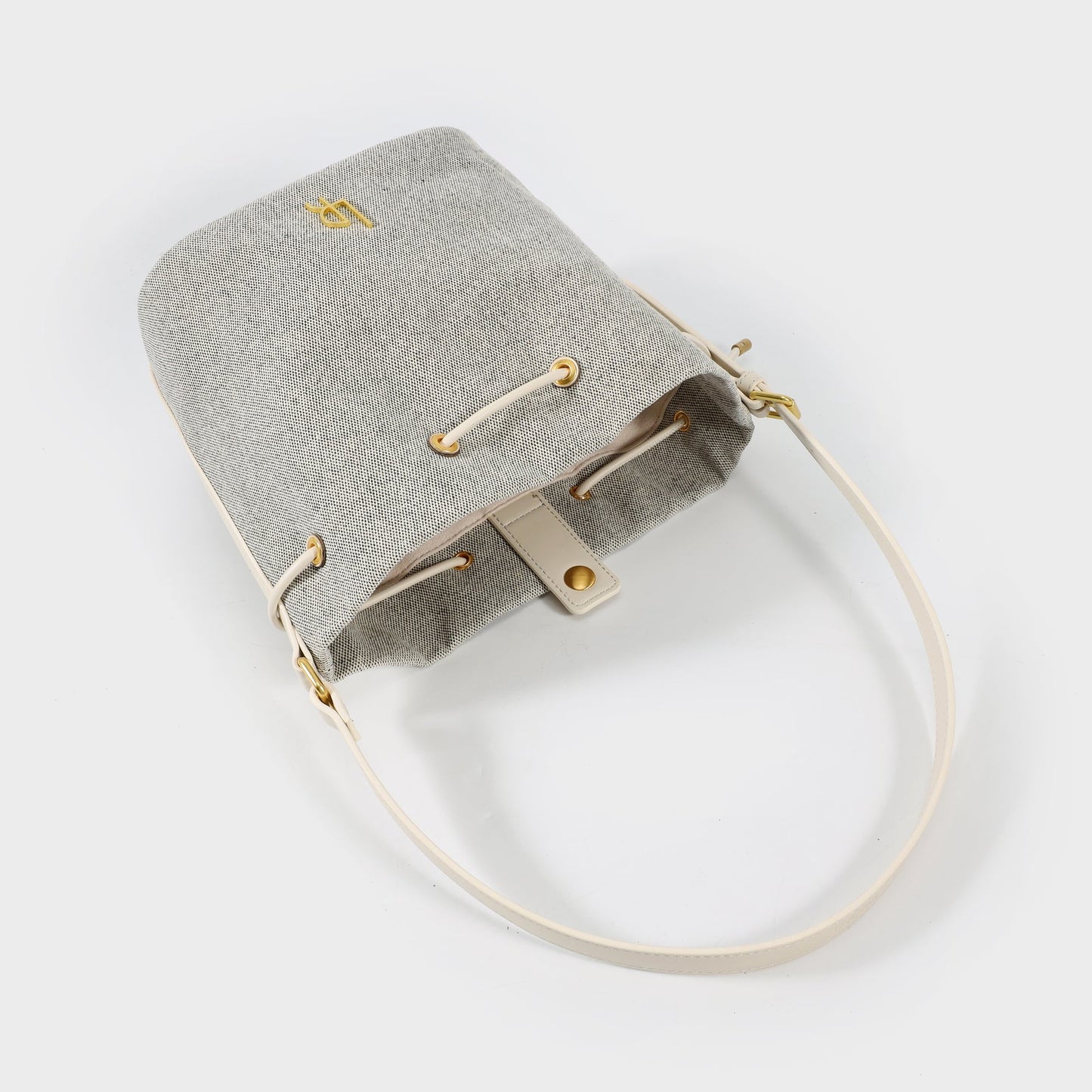 Borsa a secchiello Willow panna Label Rose