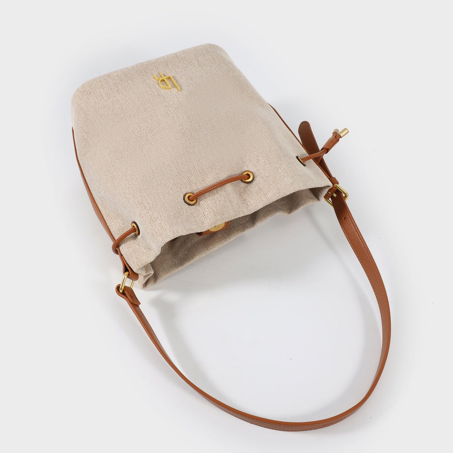 Borsa a secchiello Willow cuoio Label Rose