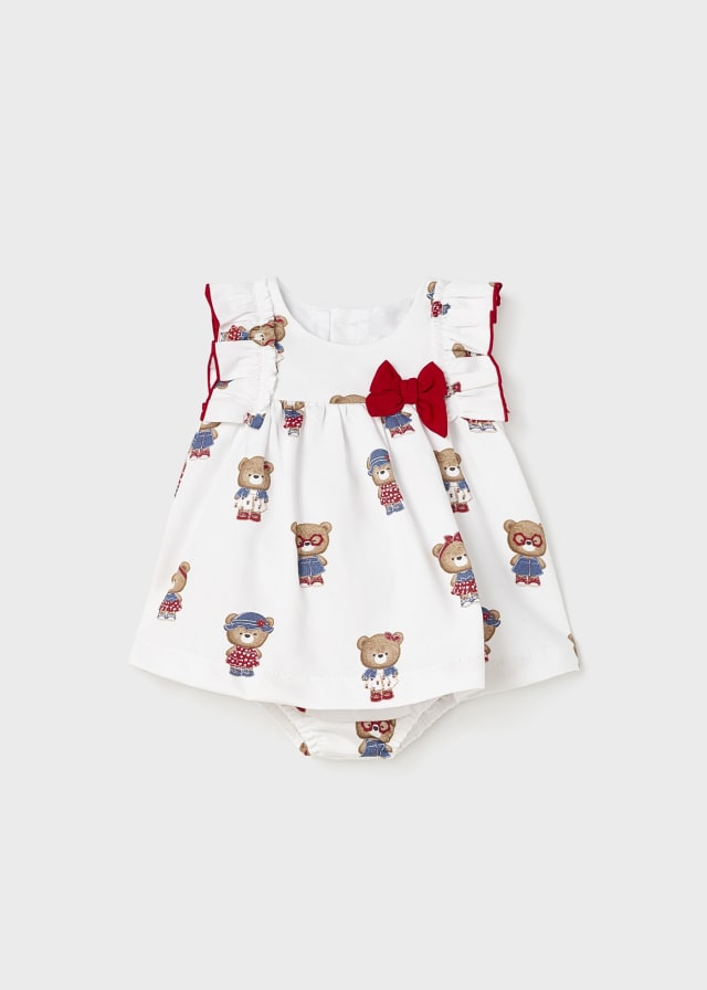 Vestito 100% cotone con culotte abbinata