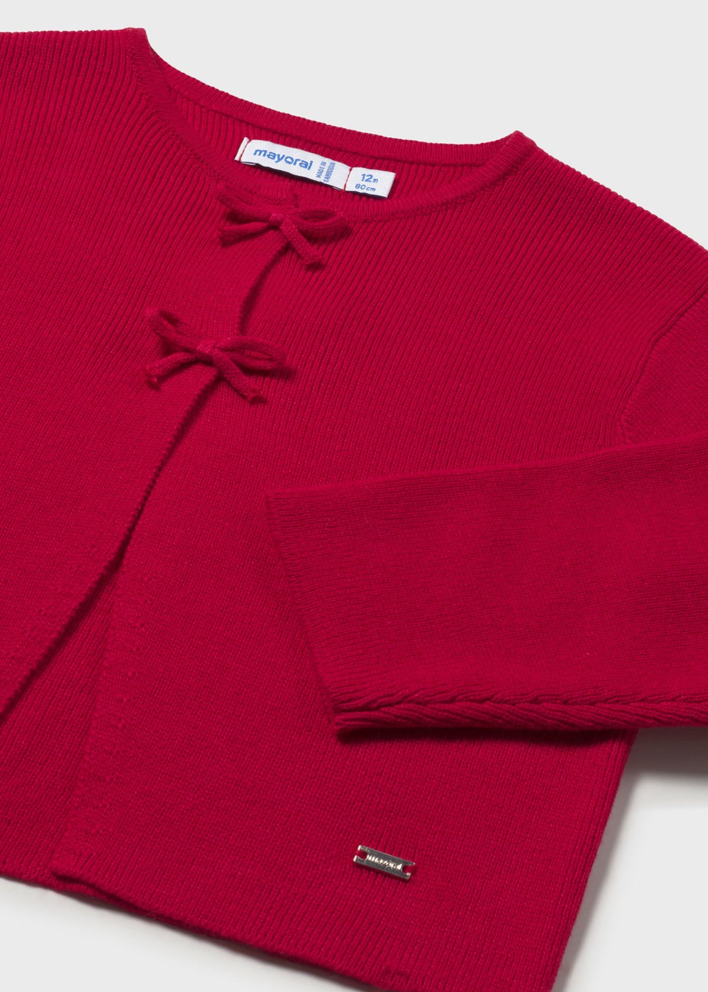 Cardigan a maglia fiocchi neonata