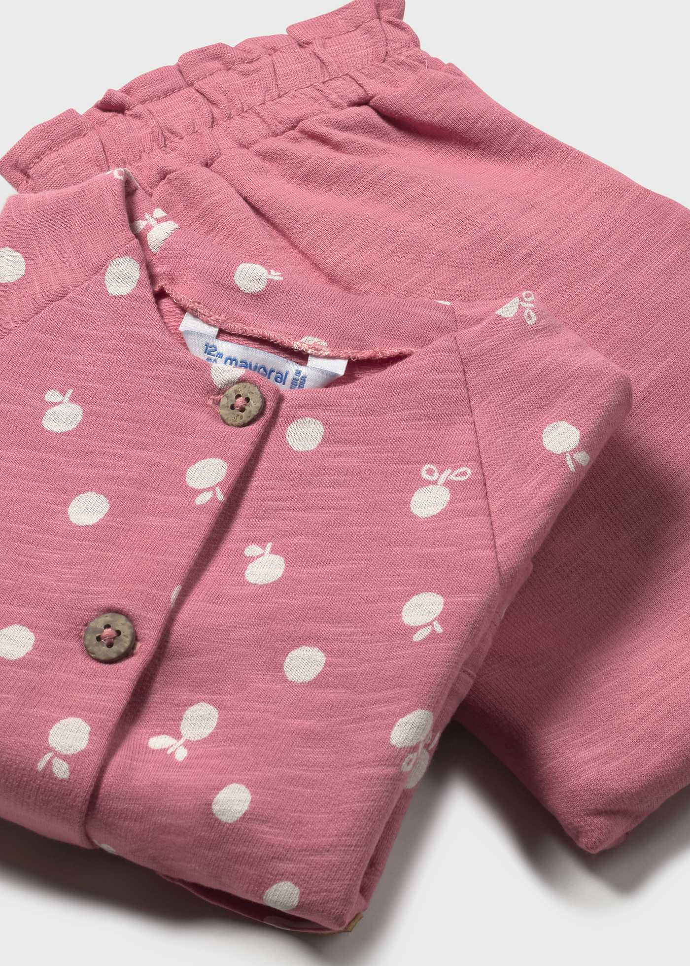 Completo 3 pezzi con giacca stampata bimba