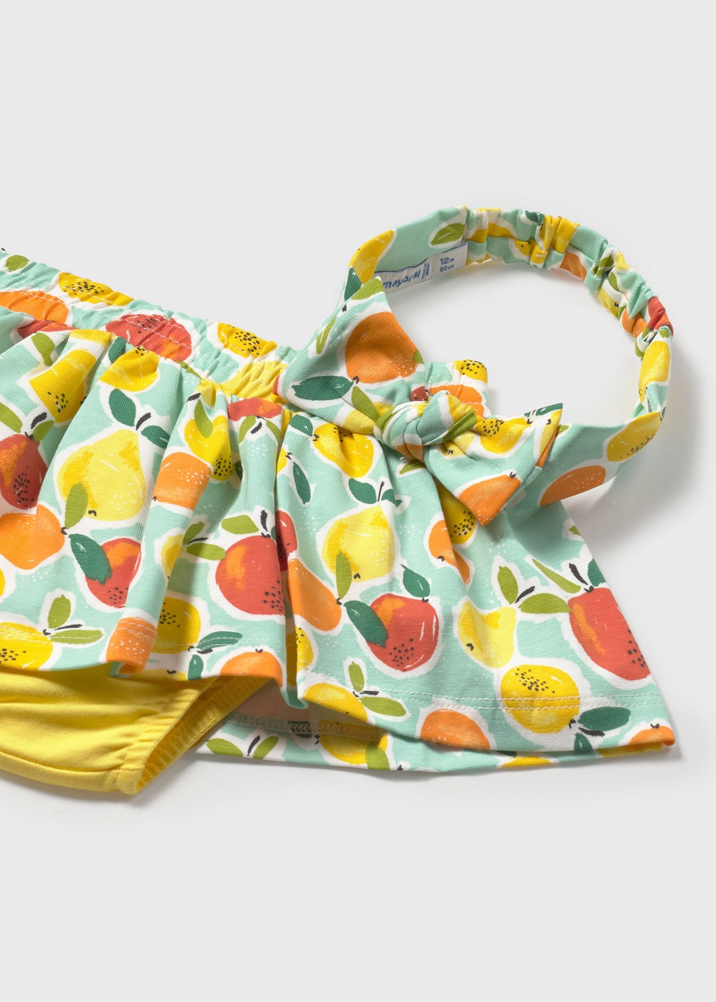 Vestito con fascia stampata bimba