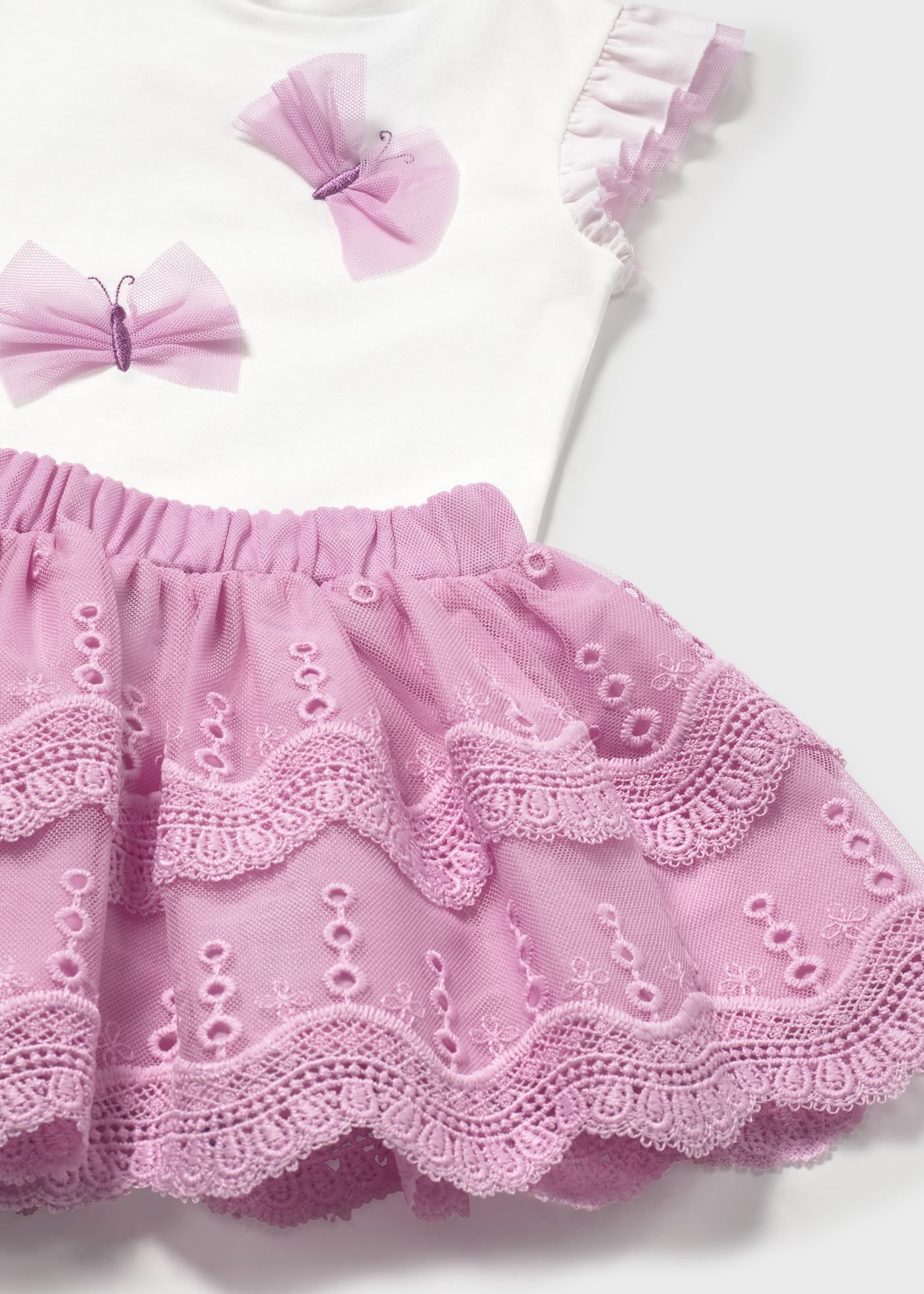 Completo gonna tulle e maglietta bimba