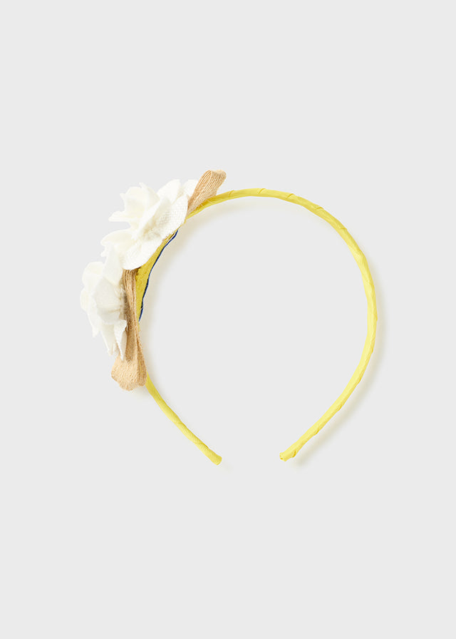 Cerchietto con applicazioni floreali