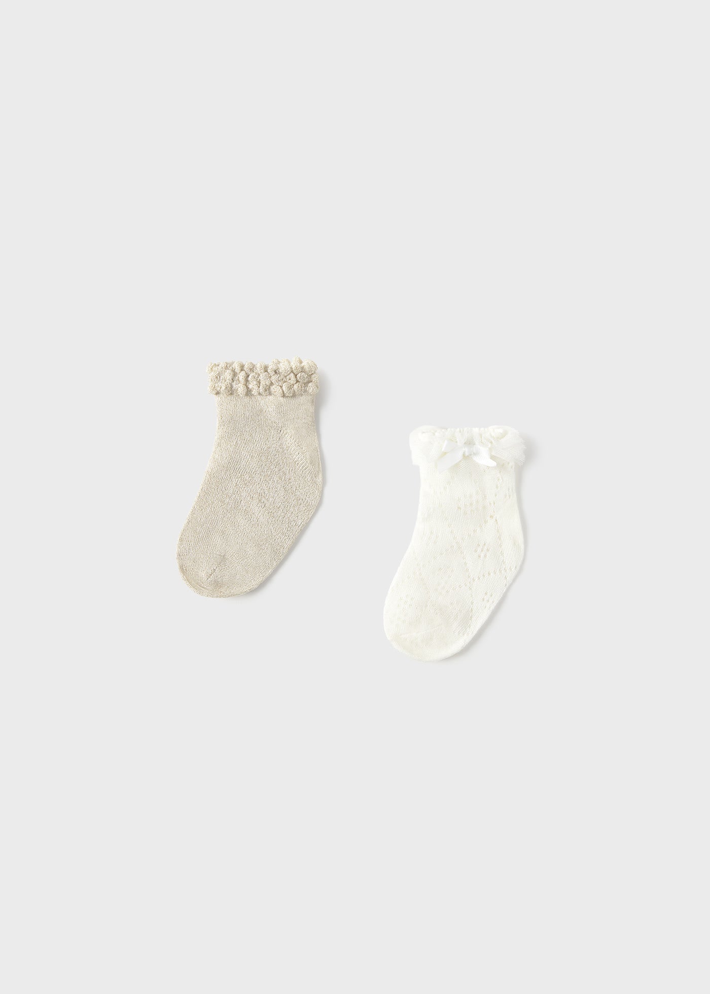 Set 2 calzini eleganti neonata
