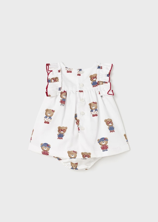 Vestito 100% cotone con culotte abbinata