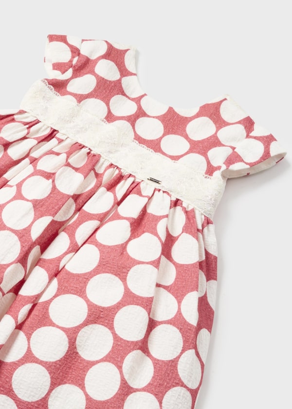 Vestito pois jacquard neonata