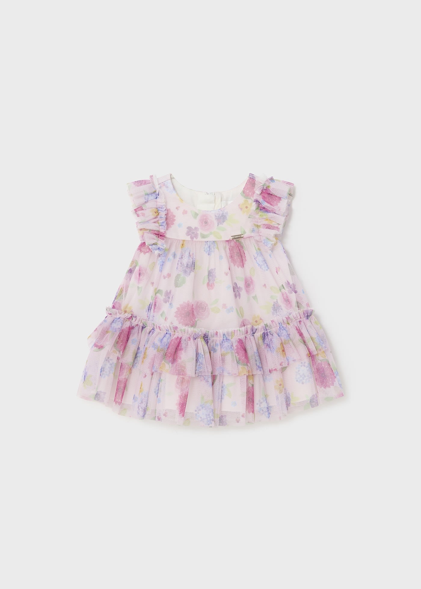 Vestito stampato tulle neonata