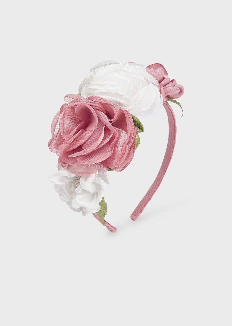 Cerchietto con applicazione floreale