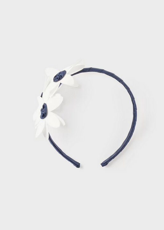 Cerchietto con applicazioni floreali