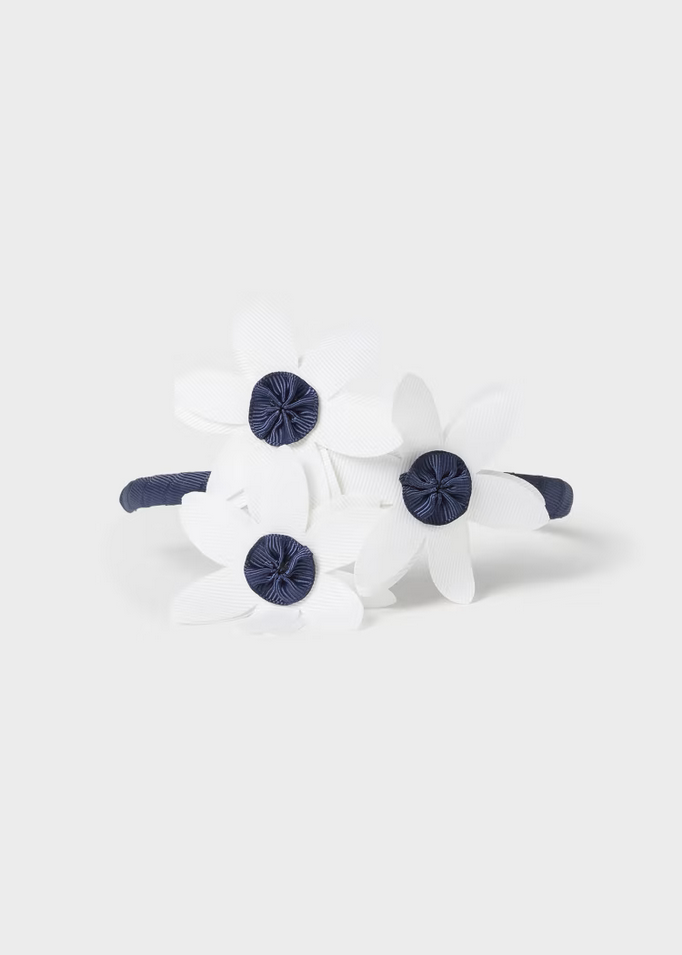 Cerchietto con applicazioni floreali