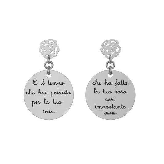 Boucles d'oreilles « Rose du Petit Prince »