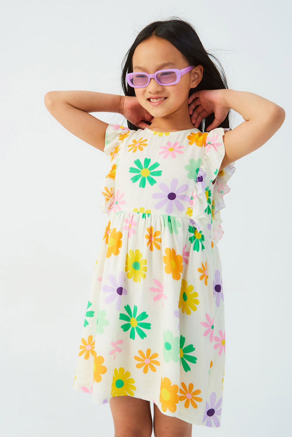 Abito floreale bambina