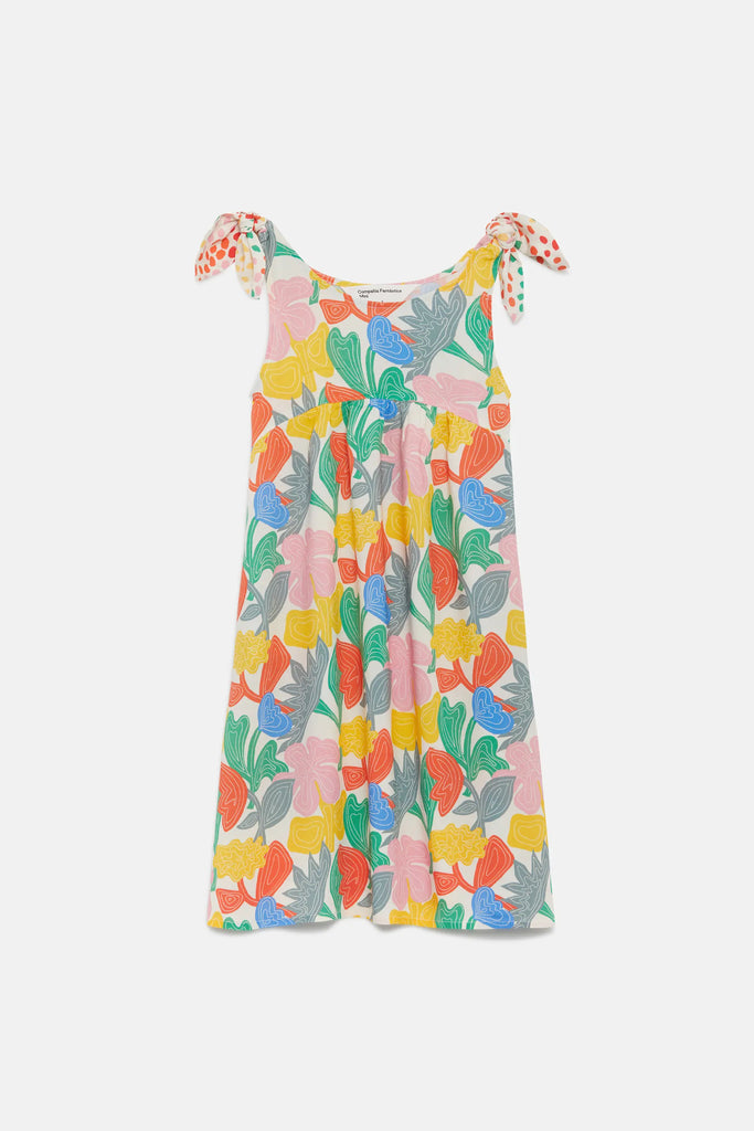 Abito midi da bambina floreale Florere