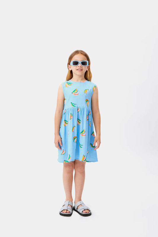 Abito corto da bambina Musa banane