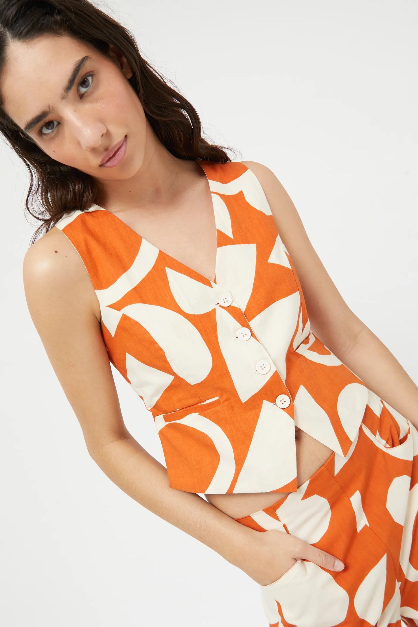 Gilet geometrico africano