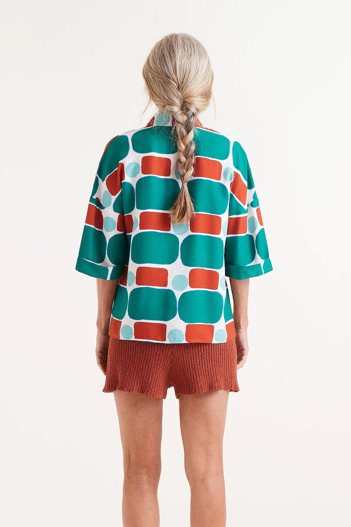 Camicia a maniche corte con stampa Pepper Mint