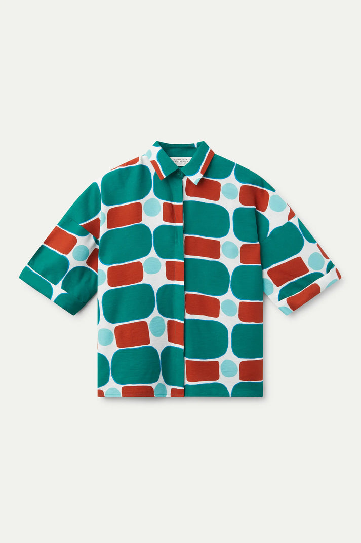 Camicia a maniche corte con stampa Pepper Mint