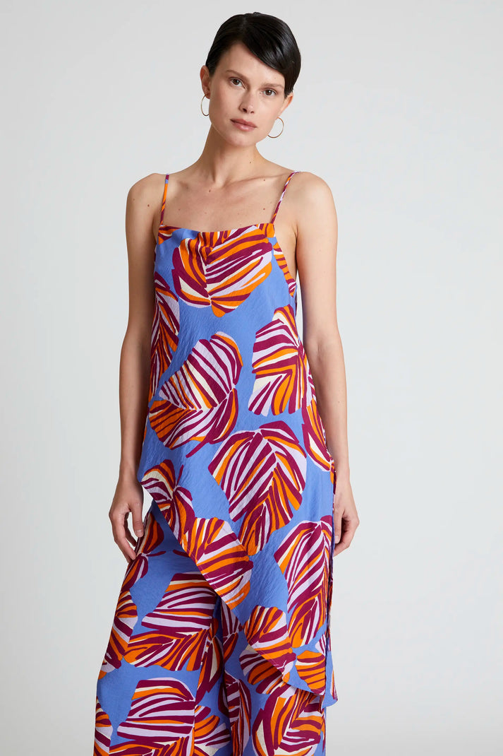 Top con stampa floreale Alocasia