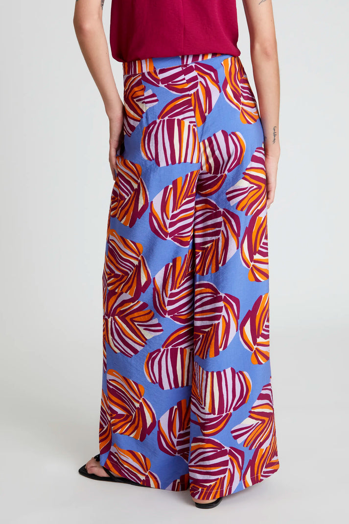 Pantaloni lunghi con stampa floreale Alocasia