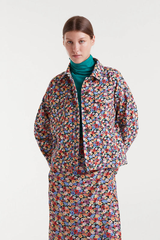 Giacca in denim con stampa piccola Hampton
