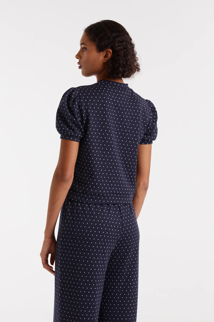 T-shirt jacquard con stampa Super Mini Dots
