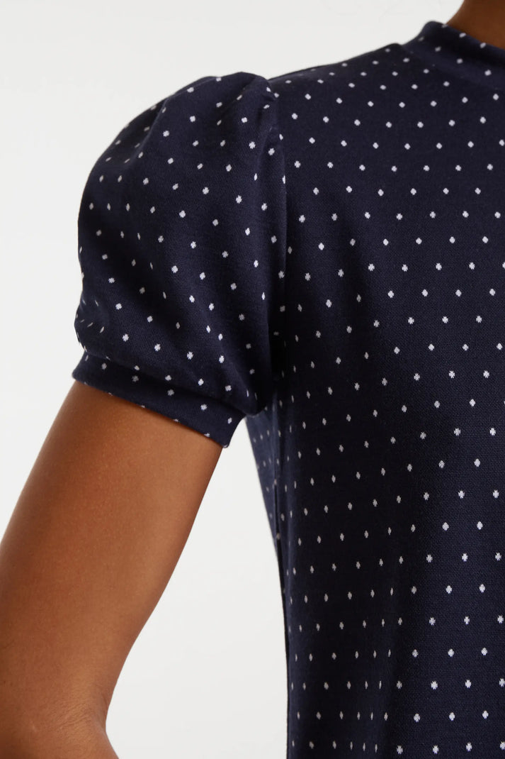 T-shirt jacquard con stampa Super Mini Dots