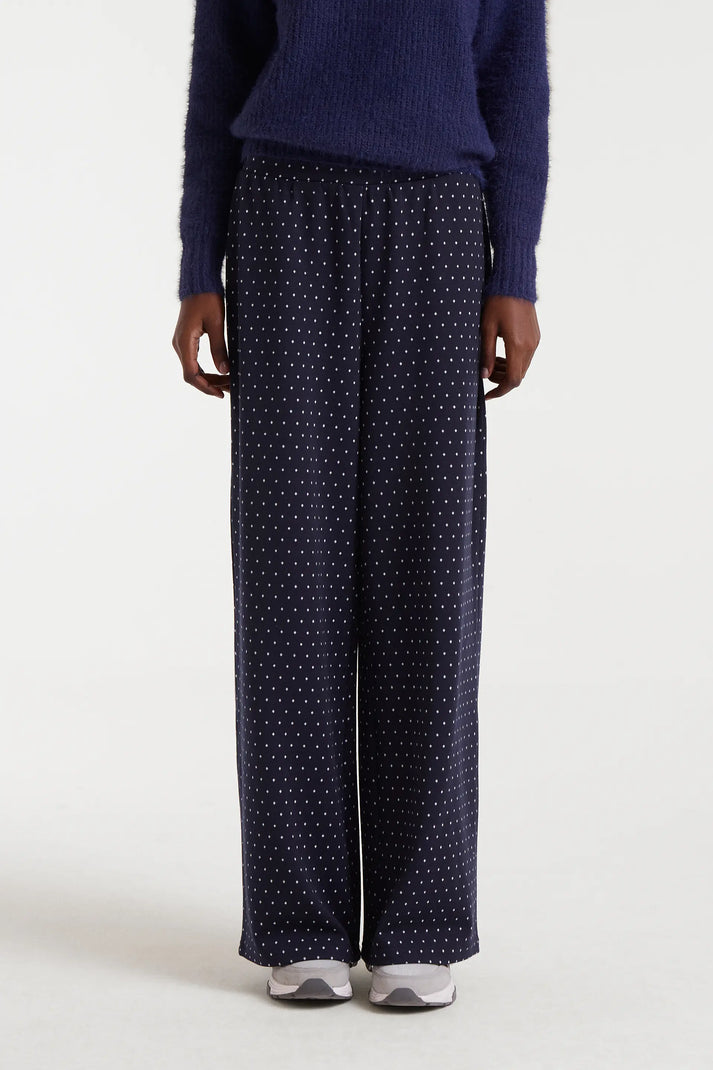 Pantaloni jacquard con stampa Super Mini Dots