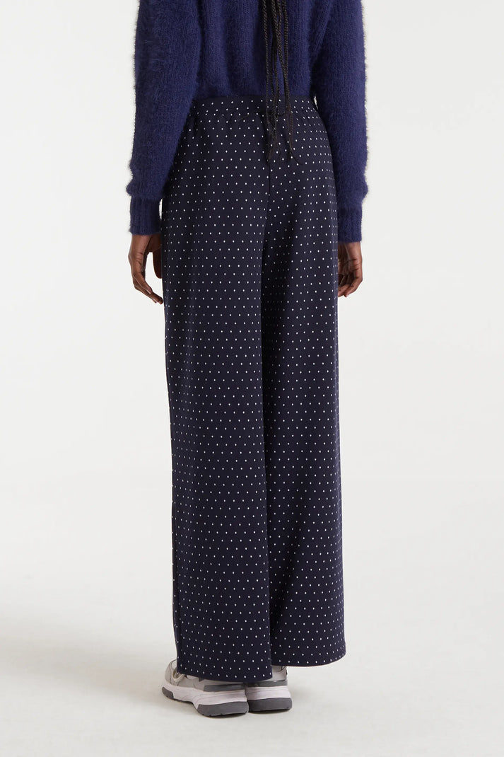 Pantaloni jacquard con stampa Super Mini Dots