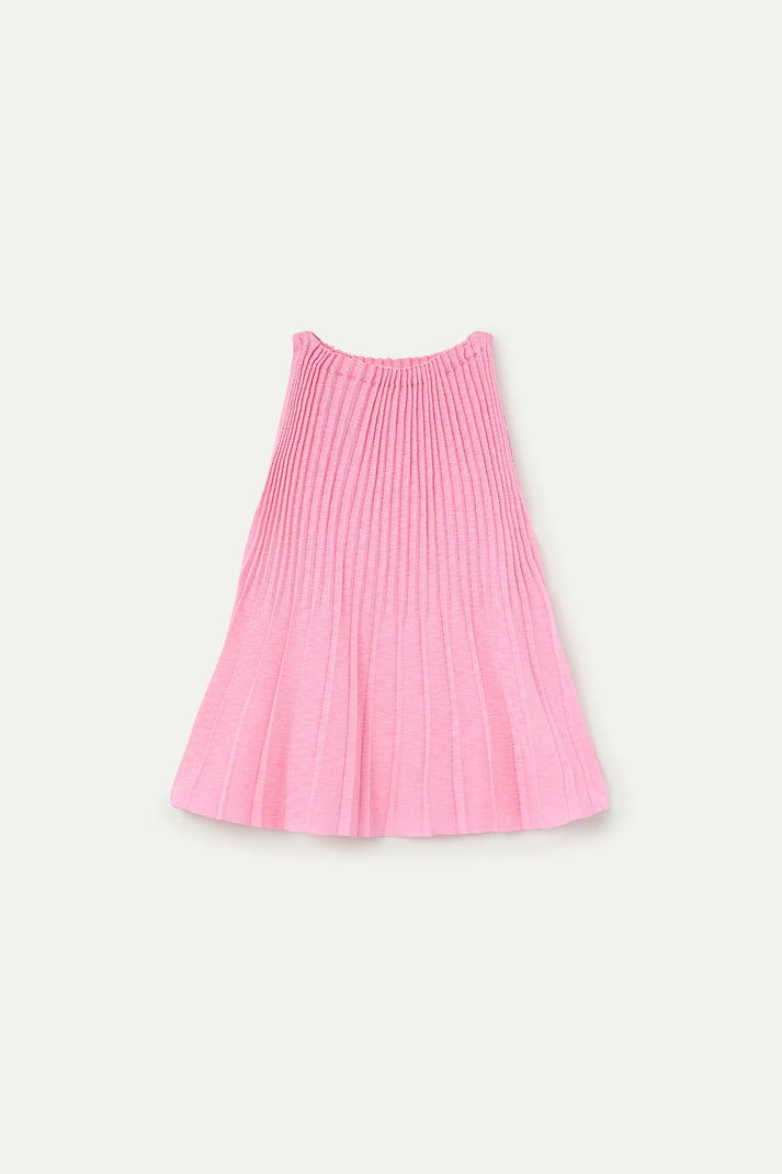 Top plissettato rosa