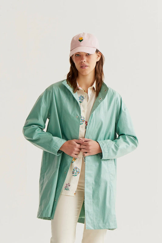 100% cotone gabardine verde