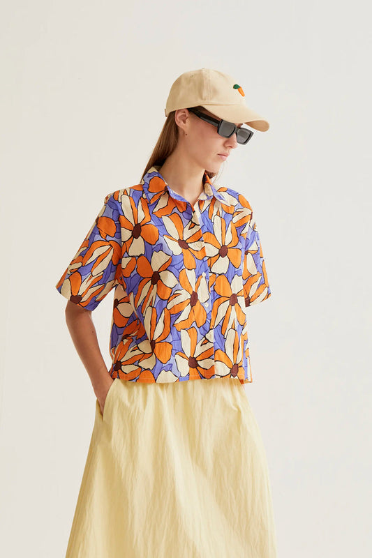 Camicia con stampa calendula