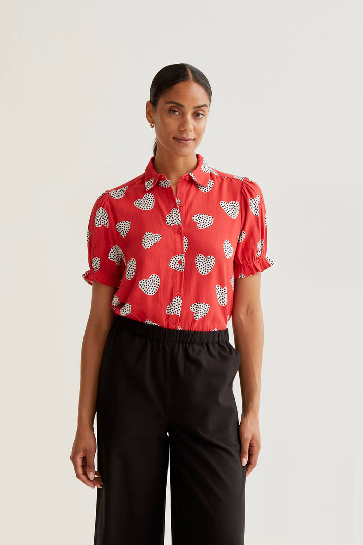 Camicia con stampa Harmony Red