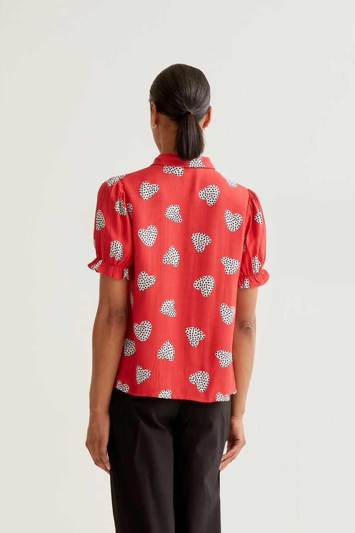 Camicia con stampa Harmony Red