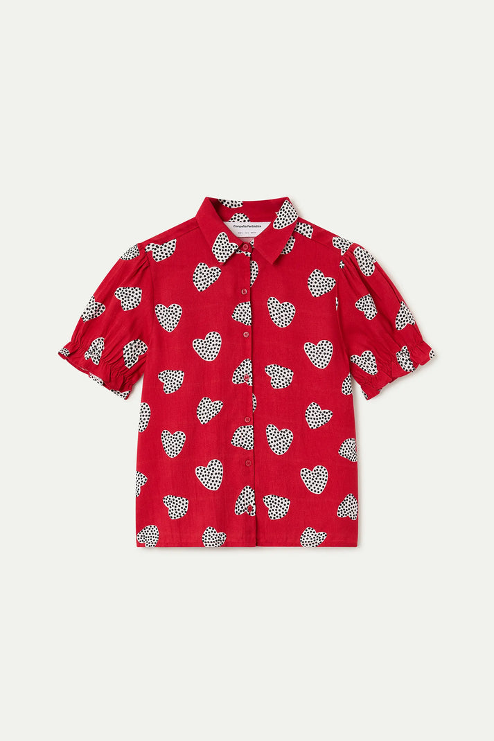 Camicia con stampa Harmony Red