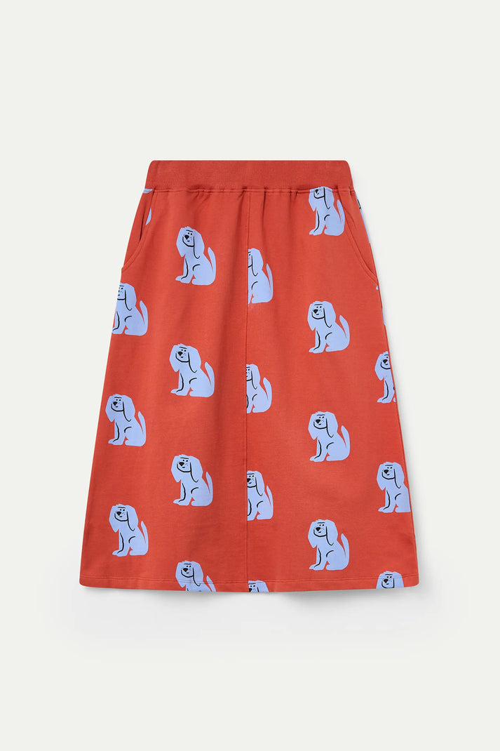 Gonna midi con stampa Brown Dog