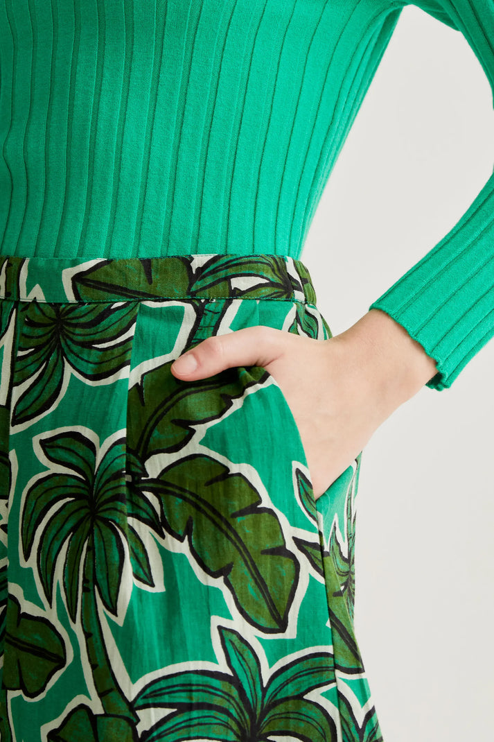Pantaloncini con stampa di palme