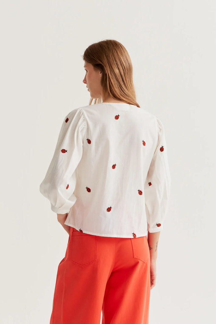 Maglietta con stampa coccinella