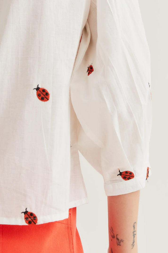 Maglietta con stampa coccinella