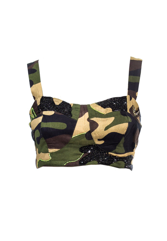 TOP CAMOUFLAGE PRINT