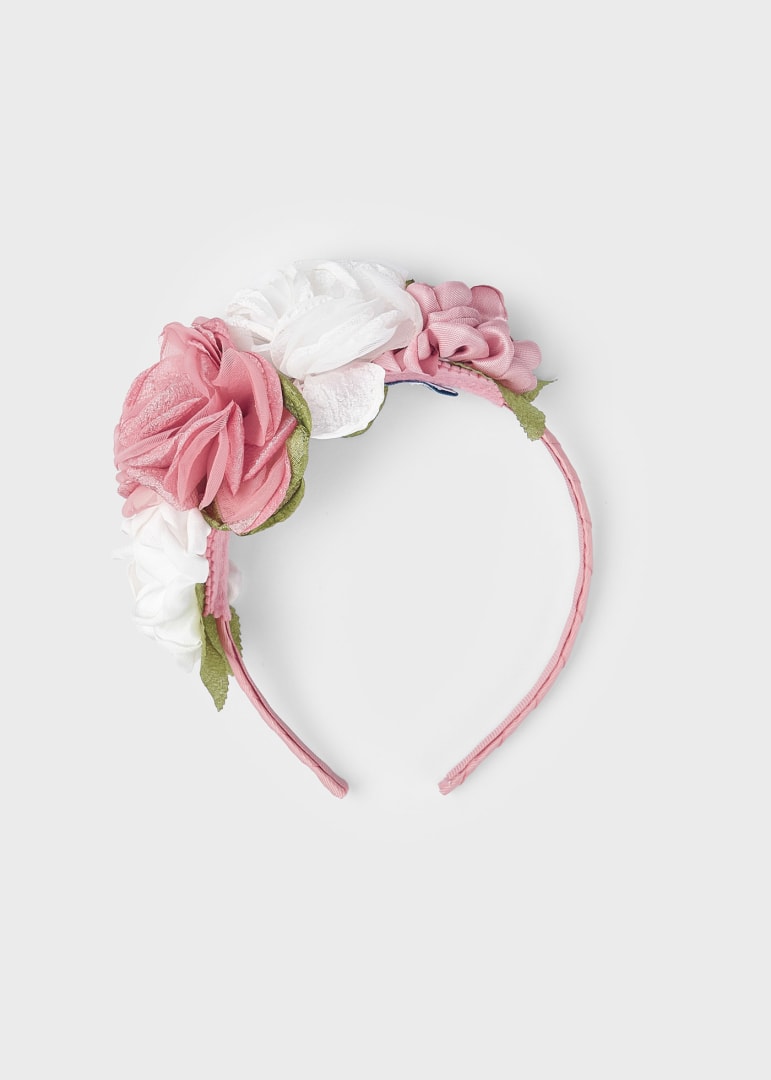 Cerchietto con applicazione floreale