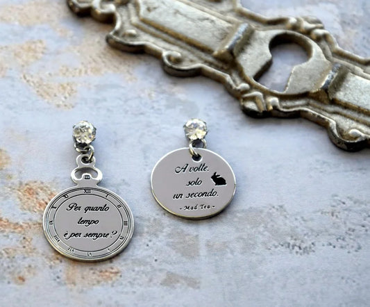 Boucles d'oreilles "Combien de temps dure l'éternité"