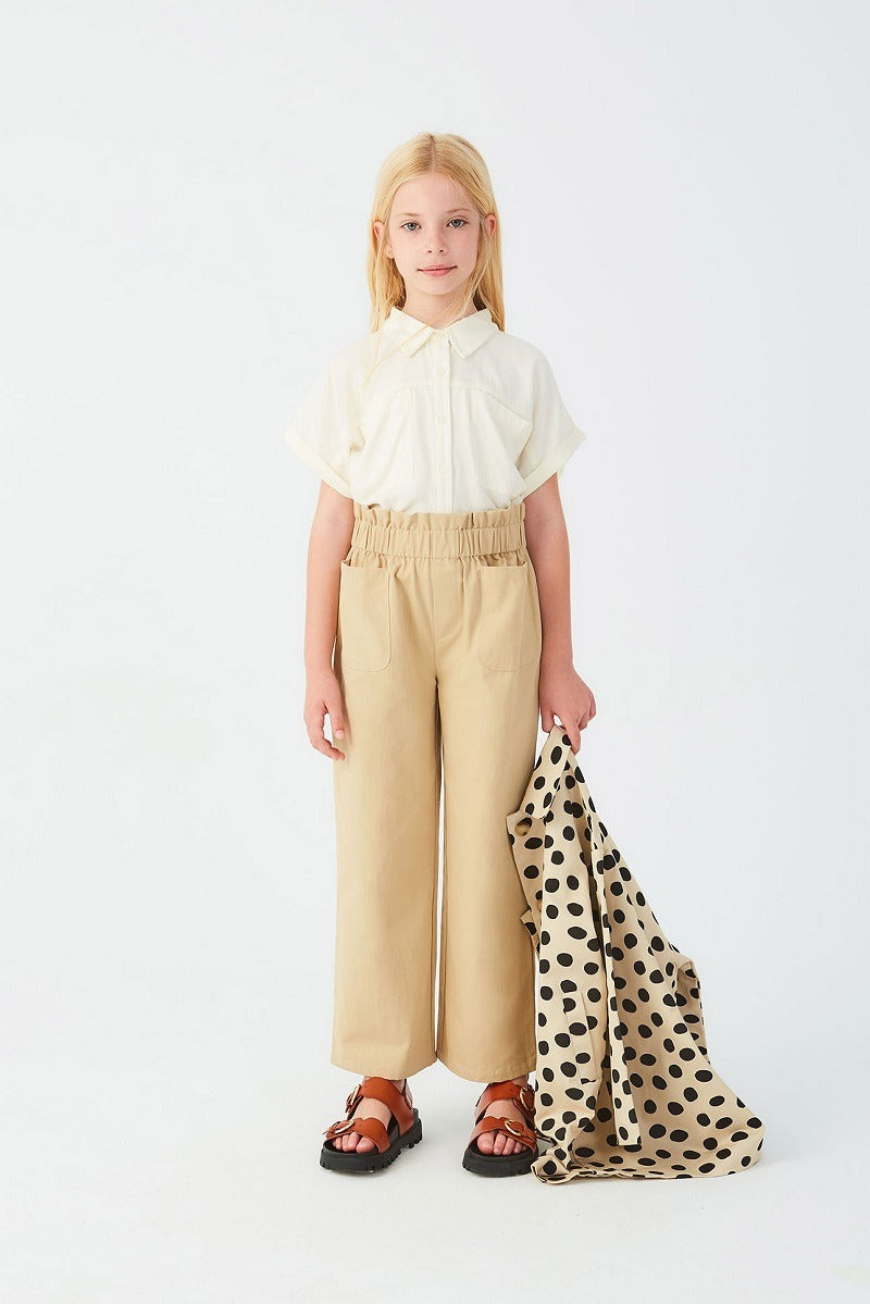 Camicia a maniche corte bambina