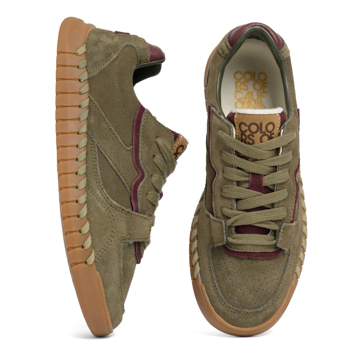 Sneaker in pelle scamosciata
