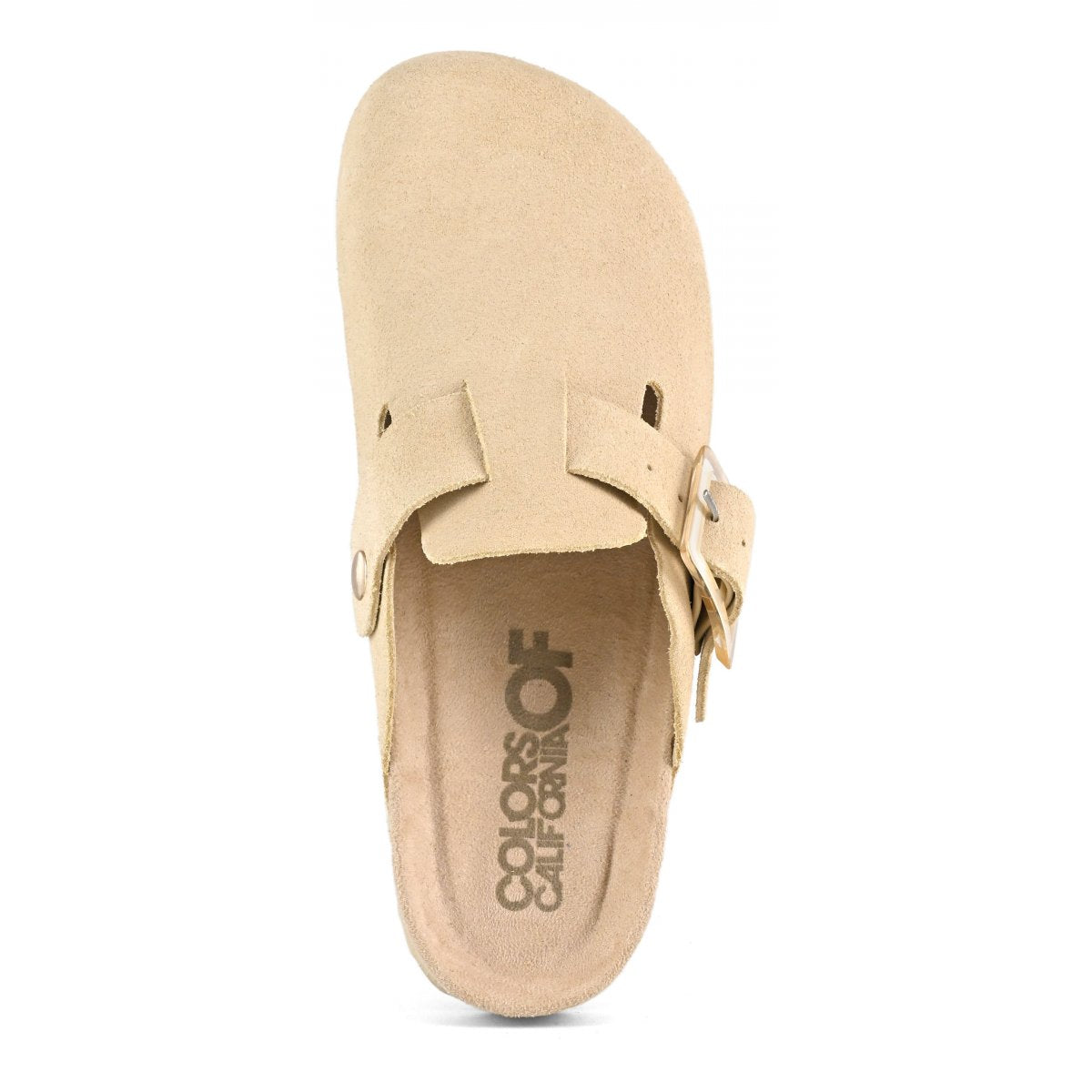 Sabot monocolore pelle scamosciata